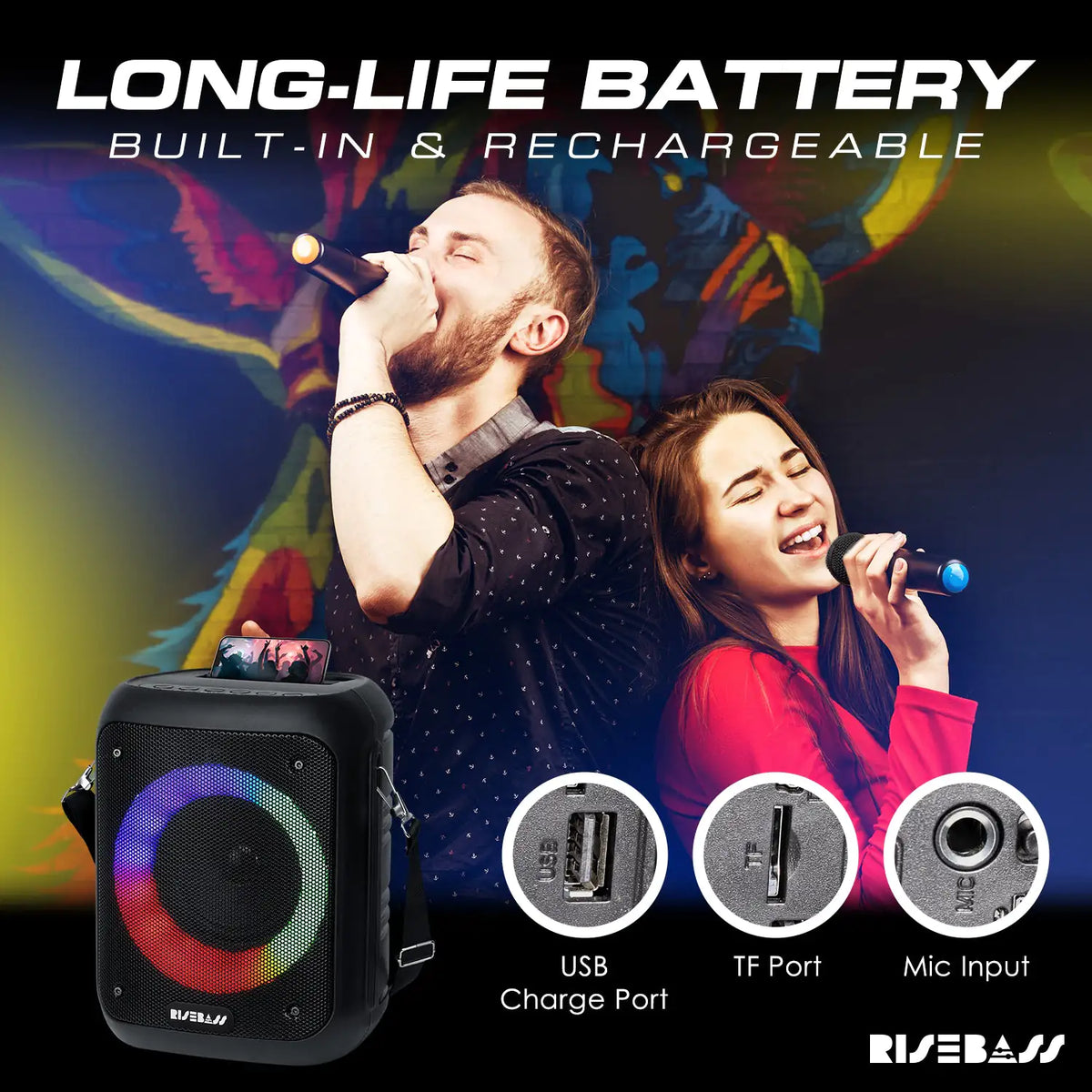 Karaoke Machine Brings speaker
