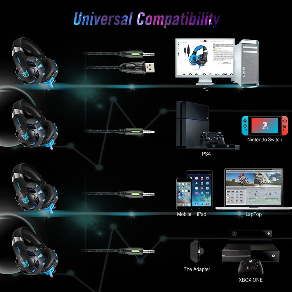gaming headphones with immersive sound